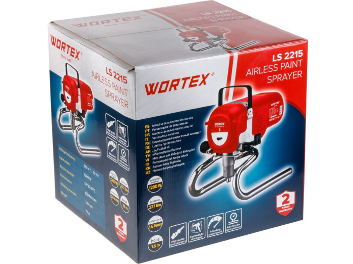 Безвоздушный окрасочный аппарат WORTEX LS 2215 в кор.