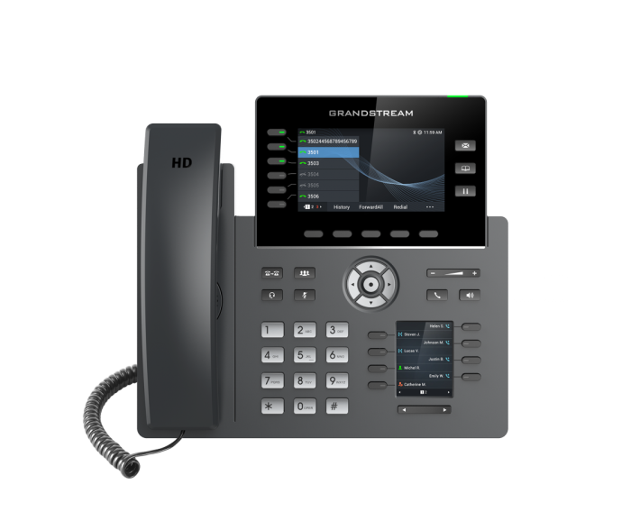 Grandstream GRP2616, Carrier-Grade IP Phones, 6  line keys, 16 SIP accounts, 48 Digital BLF and Speed Dial keys, HD (with power supply)