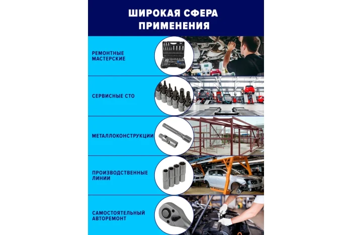 Набор инструмента 94 предмета 1/4"&1/2" (6-гран.)(4-32мм) 8992        F-4941-5