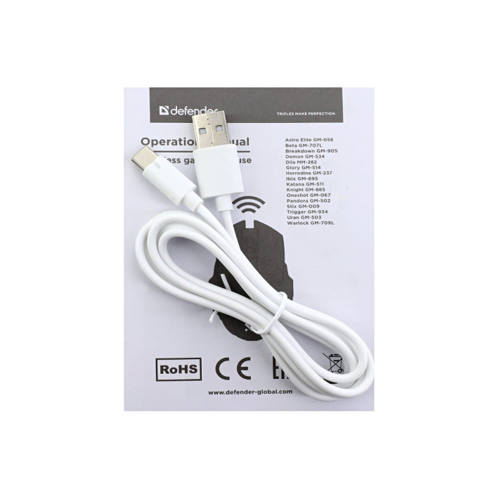 Mouse Defender Dila MM-282 LED,Wireless, Optical 800-1600 dpi, 6 buttons USB, Blue, (52282)