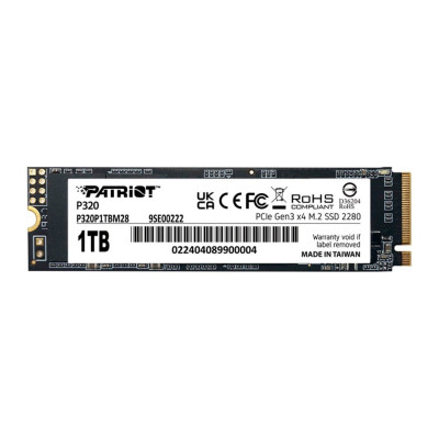 Твердотельный накопитель SSD Patriot P320 1TB M.2 NVMe PCIe 3.0x4
