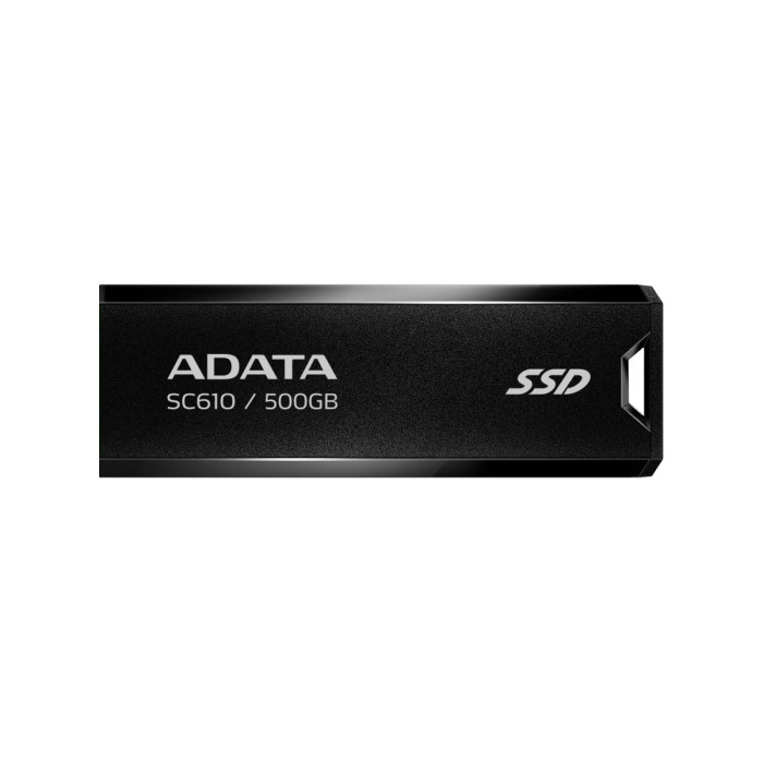 SSD USB  500 GB ADATA SC610, SC610-500G-CBK/RD, USB3.2, black