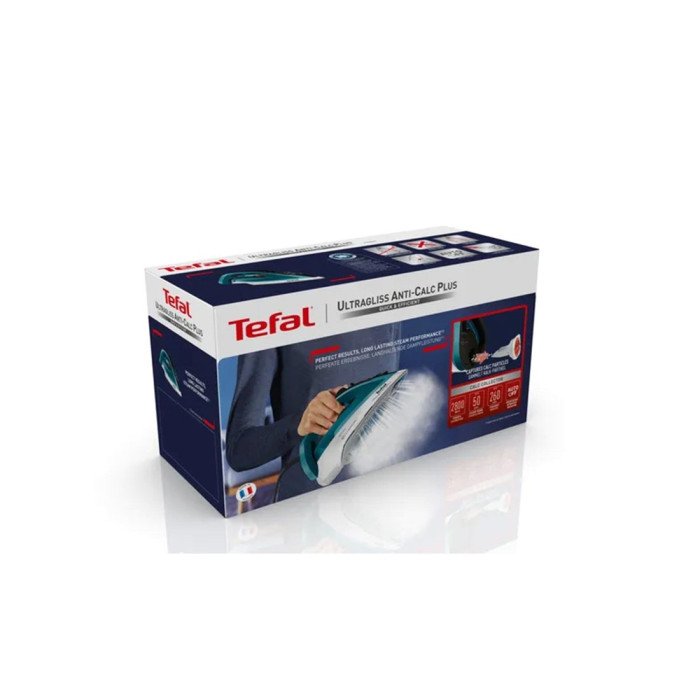 Утюг, Tefal, FV6844E0, Мощность 2800 Вт, Паровой удар: 260 г/мин, Подача пара: 50 г/мин, Материал подошвы: Durilium Airglide, Автоотключение