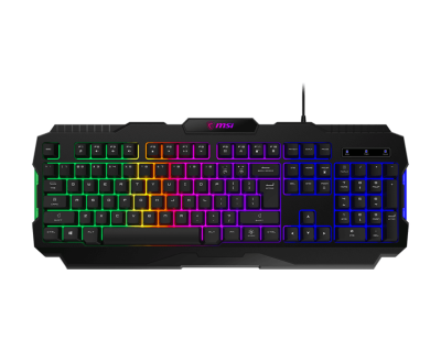 Игровая Клавиатура MSI FORGE GK100 RU, USB 2.0 104кл Мембрана кабель 1,5м