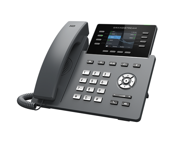 Grandstream GRP2624, Carrier-Grade IP Phones, 8  line keys, 12 SIP accounts, Gigabit Ethernet ports, PoE, HD (with power supply)