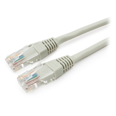 Cable  Patch cord  UTP 5e-Cat  1 m Cablexpert PP12-1M, серый