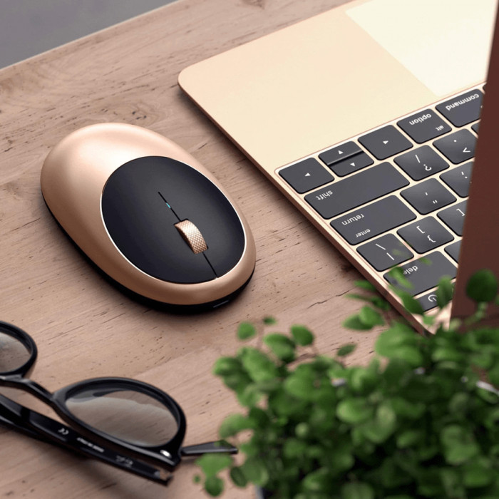 SATECHI M1 Bluetooth Wireless Mouse - Gold