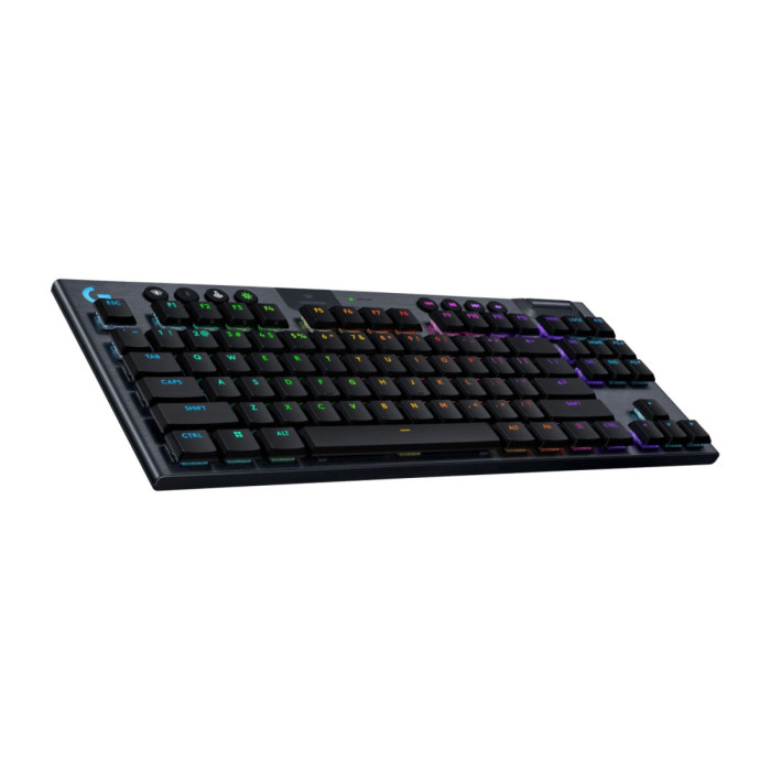 Клавиатура Logitech G915 X Lightspeed TKL, GL Clicky switch, 87 keys, EN, 2.4GHz/BT/Cable, Черный