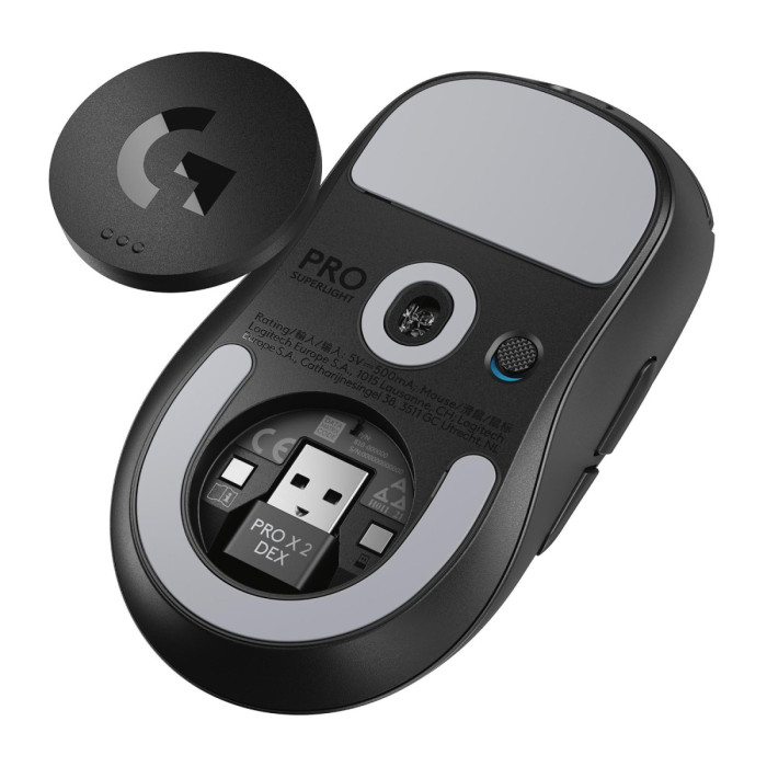 Mouse Logitech G Pro X Superlight 2 DEX , optical, dpi 100-44000, [910-007357], black