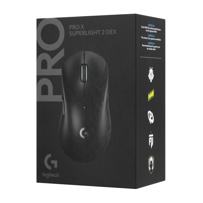 Mouse Logitech G Pro X Superlight 2 DEX , optical, dpi 100-44000, [910-007357], black