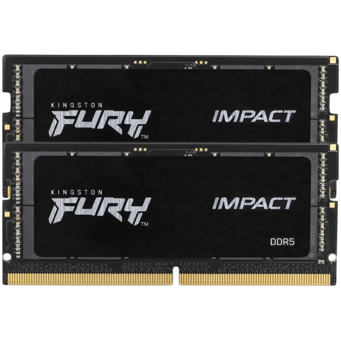 Kingston DRAM 32GB 6000MT/s DDR5 CL38 SODIMM (Kit of 2) FURY Impact XMP