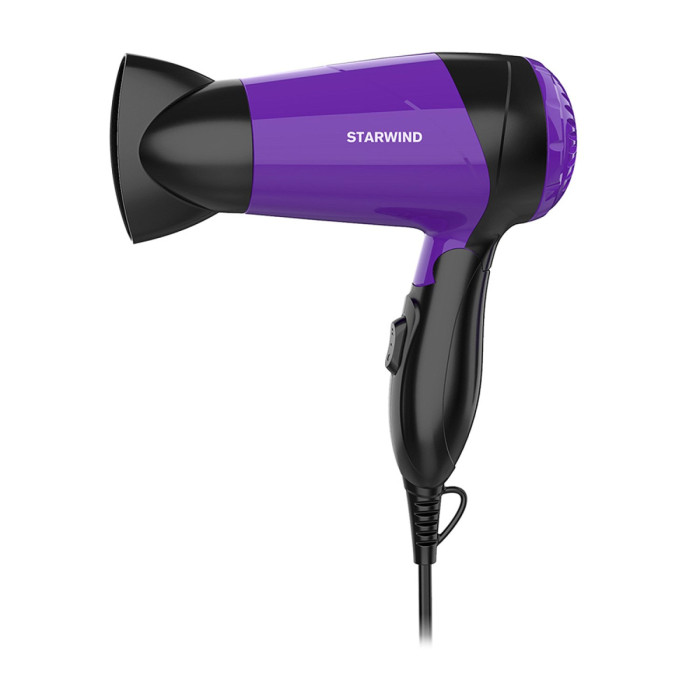 Фен Starwind SHP6102 1600Вт черный/фиолетовый