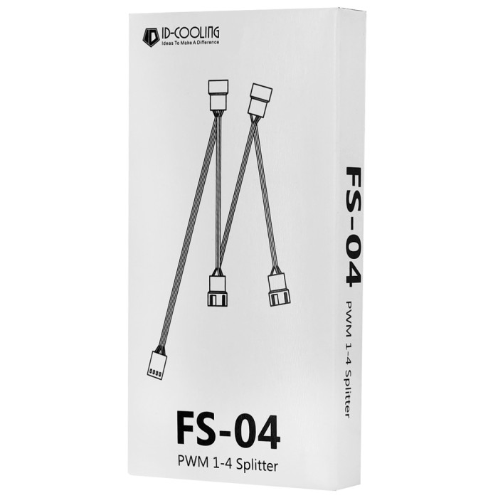Cable splitter , Id-cooling FS-04, input port 1x4pin, output port 3x3pin