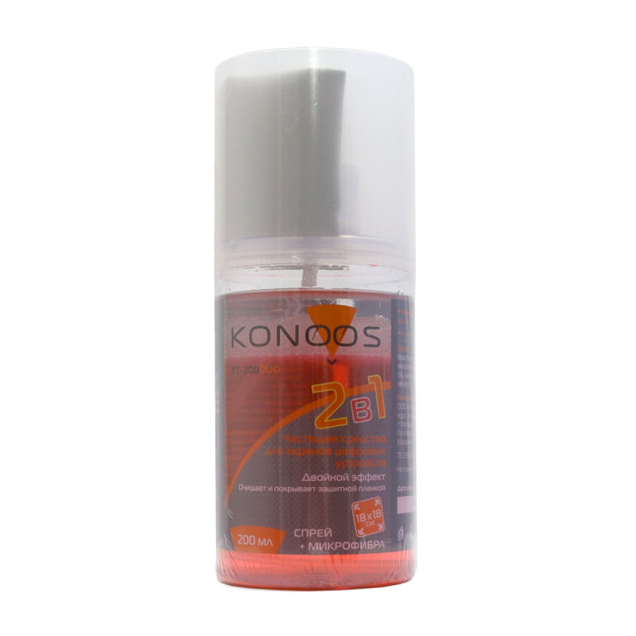 Чистящее средство Konoos, KT-200DUO, 200ml, спрей для экранов