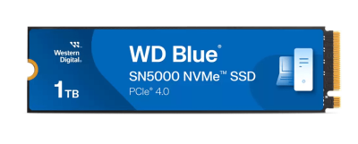 Твердотельный накопитель 1000GB SSD WD BLUE SN5000 M.2 2280 NVMe 4.0 R5150MB/s W4900MB/s WDS100T4B0E