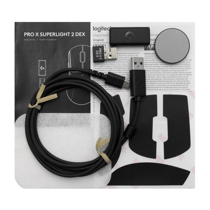 Mouse Logitech G Pro X Superlight 2 DEX , optical, dpi 100-44000, [910-007365], white