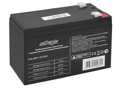 Батарея для UPS 12V,  7Ah, Energenie BAT-12V7AH, 151x65x95mm