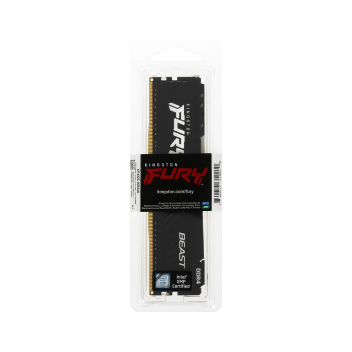 Модуль памяти Kingston FURY Beast KF432C16BB/8WP DDR4 8GB 3200MHz Чёрный