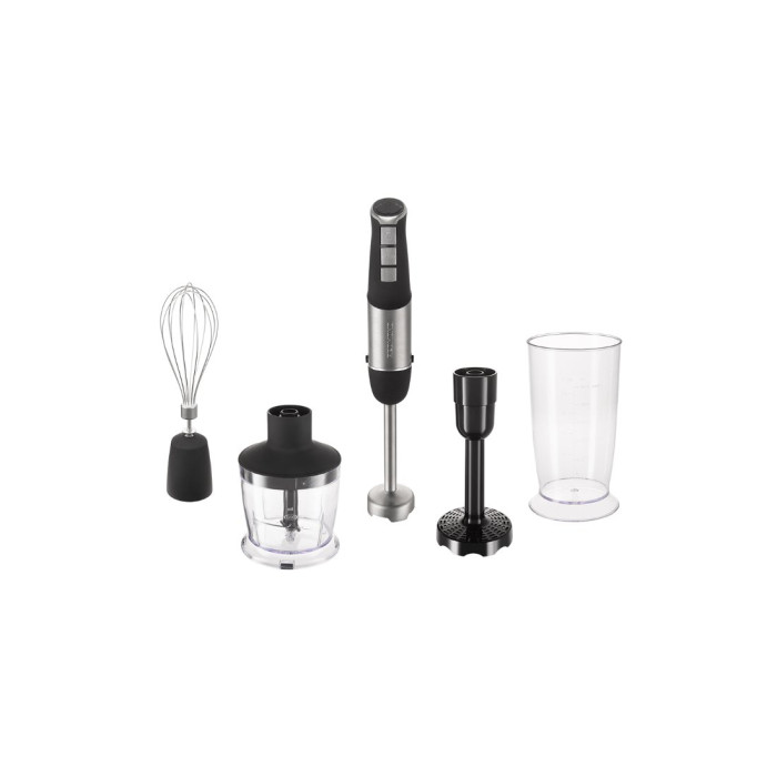 Погружной блендер, Redmond, BH420, 4 в 1, Скорость работы 15000 об/мин, 4 насадки, Турборежим , Плавная регулировка скорости, Мощность 1500 Вт, Длина шнура 1.2 м, Черный