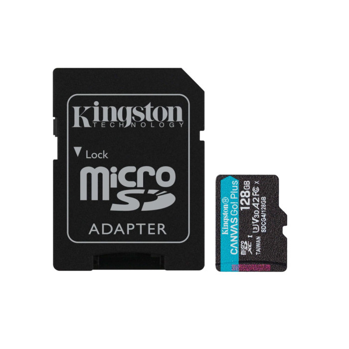MemoryCard microSDXC 128GB, Kingston SDCG4/128GB, Class 10, + adapter SD