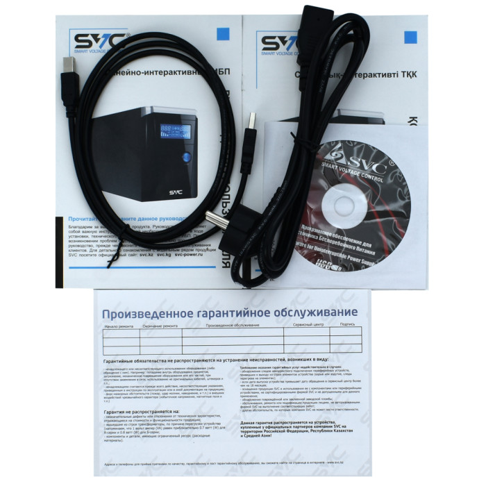 UPS SVC V-1500-F-LCD, Smart, AVR 1500VA/900W, 12V/9Ah*2, (3) Schuko