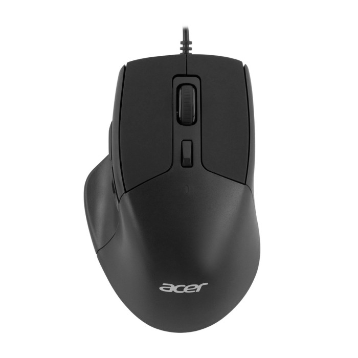 Mouse Acer OMW130, Optical 3600 dpi, 6 button, 1.5m cable, USB, black