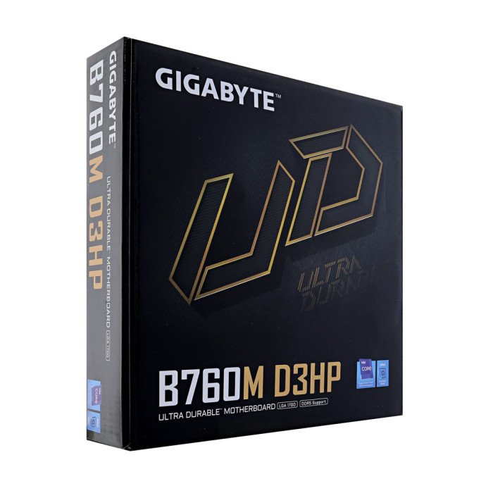 MB Socket1700, MATX, iB760 (VGA+DP+HDMI), Gigabyte B760M D3HP, 4DDR5, 1PCIx16, 2PCIx1