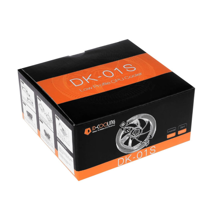 Cooler ID-Cooling, for S1200/115x/AMD, DK-01S, 65W,8cm fan, 2200rpm, 28.7CFM, 3pin