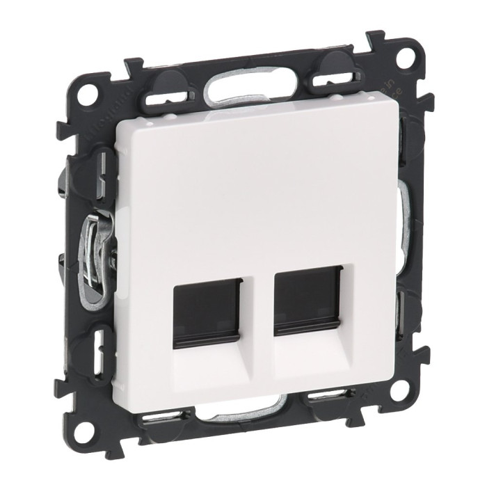 Legrand 753441 VLN-l БЕЛ Роз2х RJ45 Cat5е UTP
