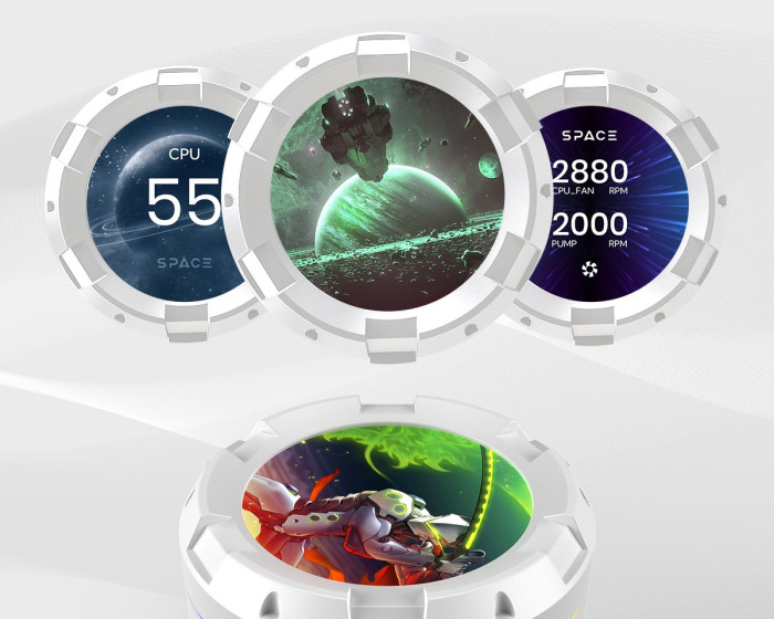 Водяное охлаждение для процессора ID-COOLING SL240 WHITE