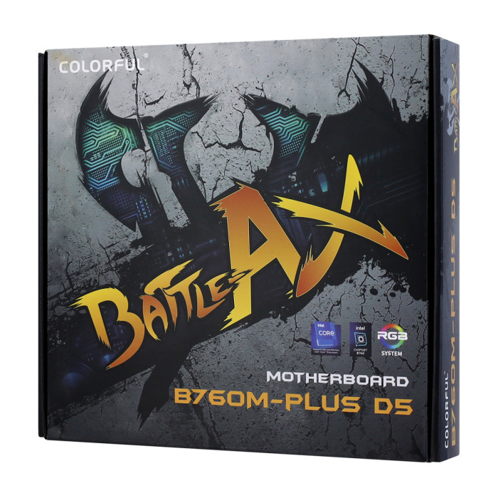 MB Socket1700, MATX, iB760 (DP+HDMI) Colorful BATTLE-AX B760M-PLUS D5 V20, 4DDR5, PCIx16, PCIx1
