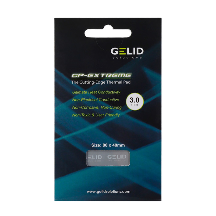 Термопрокладка, heatsink compound, Gelid GP-Extreme, 80x40x3mm, 2.8g/cm3