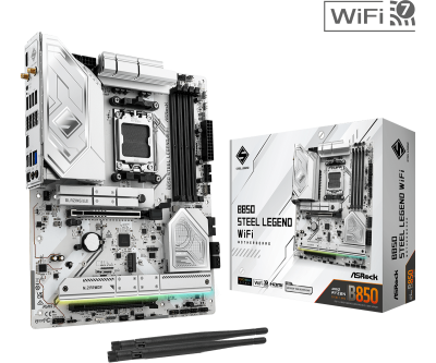 Материнская плата ASRock B850 STEEL LEGEND WIFI AM5 4xDDR5 4xSATA 2xM.2 1xM.2 Key 2xWiFi 1xHDMI ATX