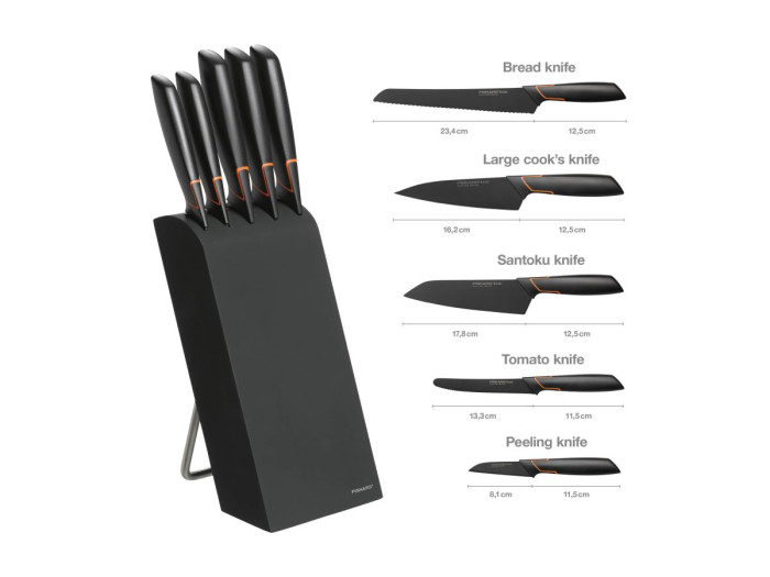 Нож для чистки 8 см Edge Fiskars