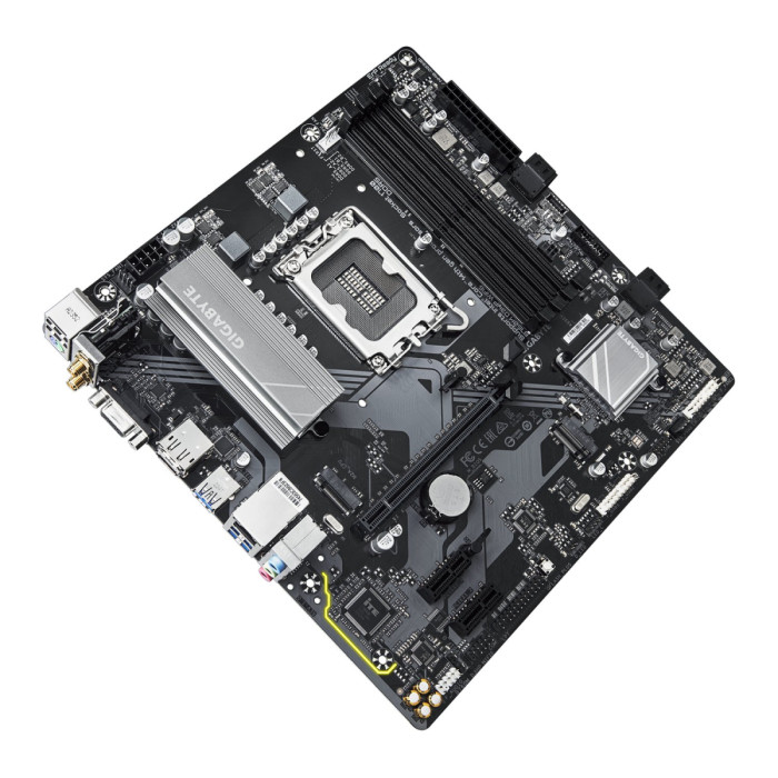 MB Socket1700, MATX, iB760 (D-Sub+DP+HDMI), Gigabyte B760M D3HP WIFI6, 4DDR5, 1PCIx16, 2PCIx1