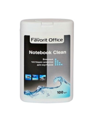 F430029 &quot;FAVORIT OFFICE&quot; Notebook Clean Влажные салфетки для Ноутбуков (фляга - 100 шт)