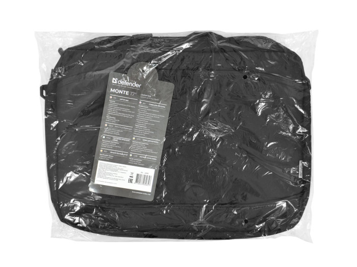 Сумка для ноутбука Defender Monte, 26065, 17.3", Black