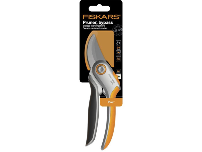 Секатор плоскостной металлический FISKARS Plus P531