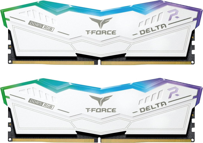 Оперативная память 32GB Kit (2x16GB) 6000MHz DDR5 TeamGroup DELTA RGB White FF4D532G6000HC38ADC01