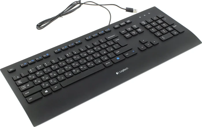 LOGITECH K280e Corded Keyboard - BLACK - USB - RUS - B2B