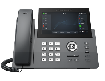 Grandstream GRP2670, 16 SIP accounts, 12 lines, 7 inch (1024x600) capacitive touch screen TFT LCD, 32 VPKs and 10 MPK, cloud provisioning & management (GDMS), carrier-grade security, WiFi, Bluetooth,