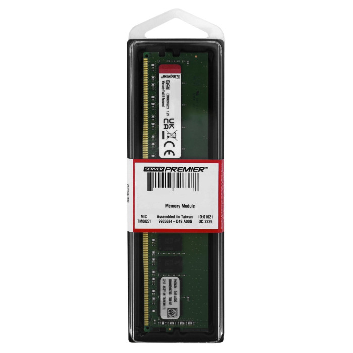 DIMM ECC DDR4  8 GB <3200MHz> Kingston, KSM32ES8/8HD, Unbuffered, CL22, 8 chip, box