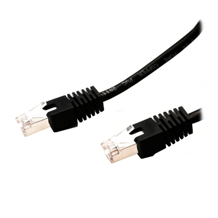 Cable  Patch cord  FTP 5e-Cat  2 m SHIP LSZH S4025BK0200-P , Черный
