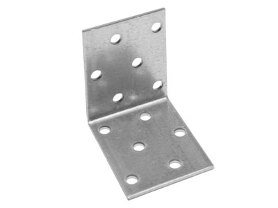 Уголок крепежный равносторонний 40х50х50 мм KUR белый цинк STARFIX