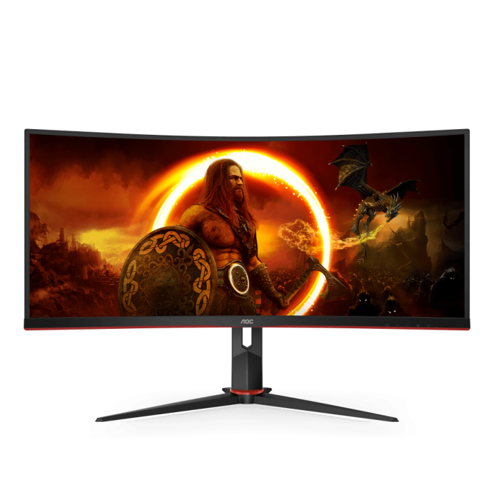 Монитор Игровой 34" AOC CU34G2X/BK/01 VA 3440x1440@144Hz 300cd/m2 Curved 3000:1 1мс 2xHDMI 2xDP