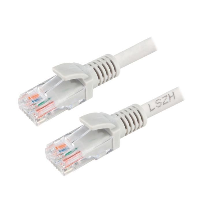 Cable  Patch cord LSZH  UTP 5e-Cat 2m Cablexpert PP31-2M, серый