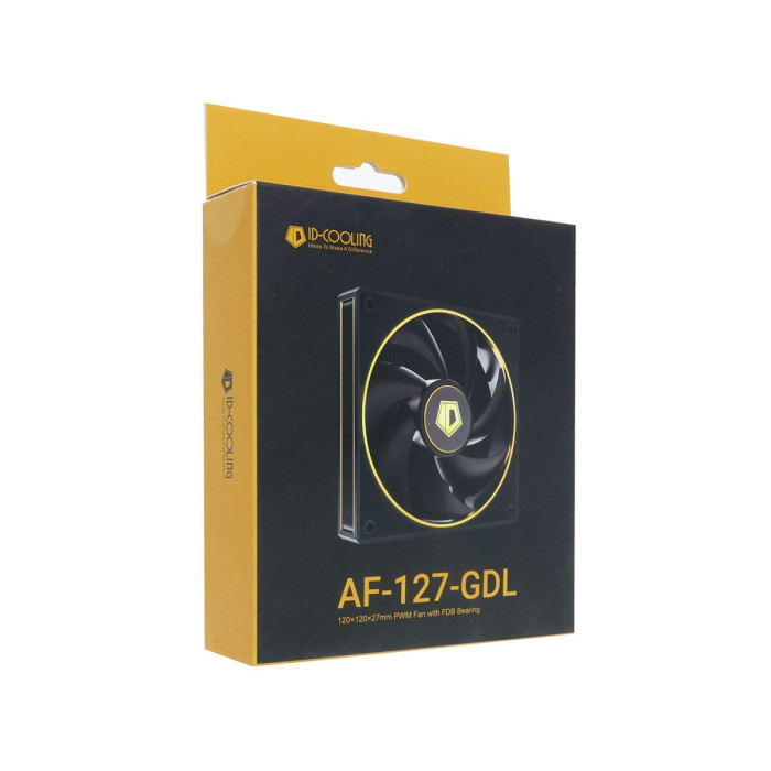 Fan for case, 12cm, ID-Cooling, AF-127-GDL, 500-2000rpm, 78CFM, 30dBA,  4pin