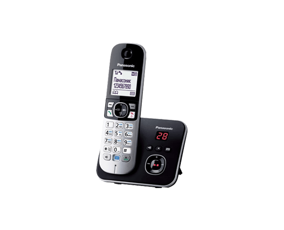 Радиотелефон PANASONIC KX-TG6821 (RUB) Черный