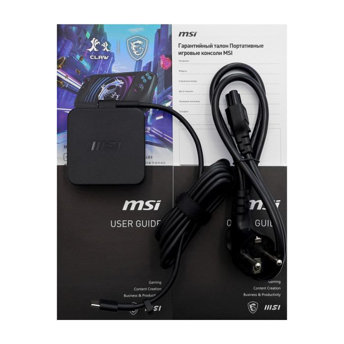 Gaiming console MSI CLAW A1M-227KZ, Core Ultra 7 -155H-3.8/ 512GB /16Gb, 7'' FHD Touch, Win11, black