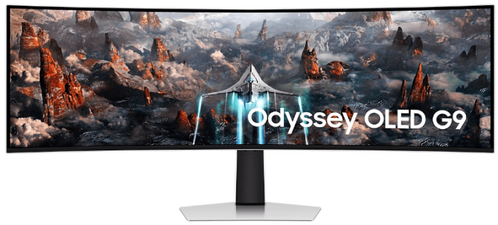 Монитор 49" SAMSUNG Odyssey OLED G9 LS49CG930SIXCI DQHD 1800R 240Hz 0.03мс 250кдм2 1млн:1 HDMI DP